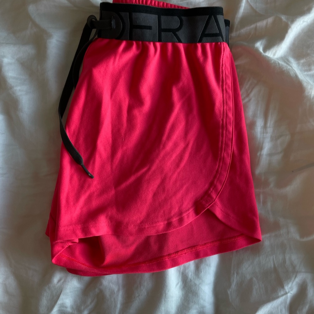 pink under armor shorts